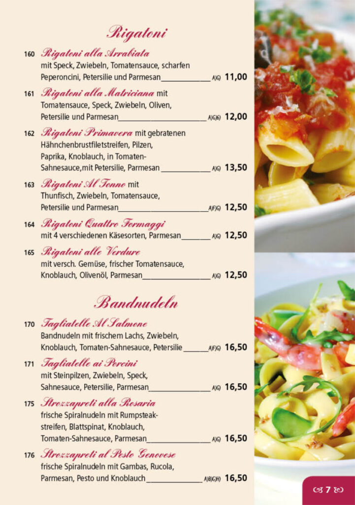 Dolce Maria Mitnahme- / Abholerkarte Seite 7